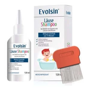 Evolsin lice shampoo with lice comb 120 ml