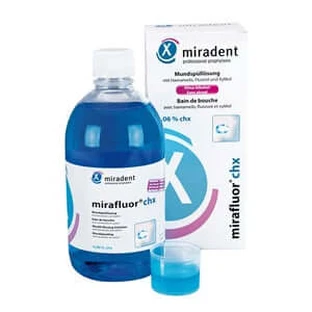Miradent mouth rinse Mirafluor chx 0.06 500 ml