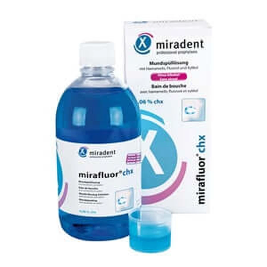 Miradent mouth rinse Mirafluor chx 0.06 500 ml