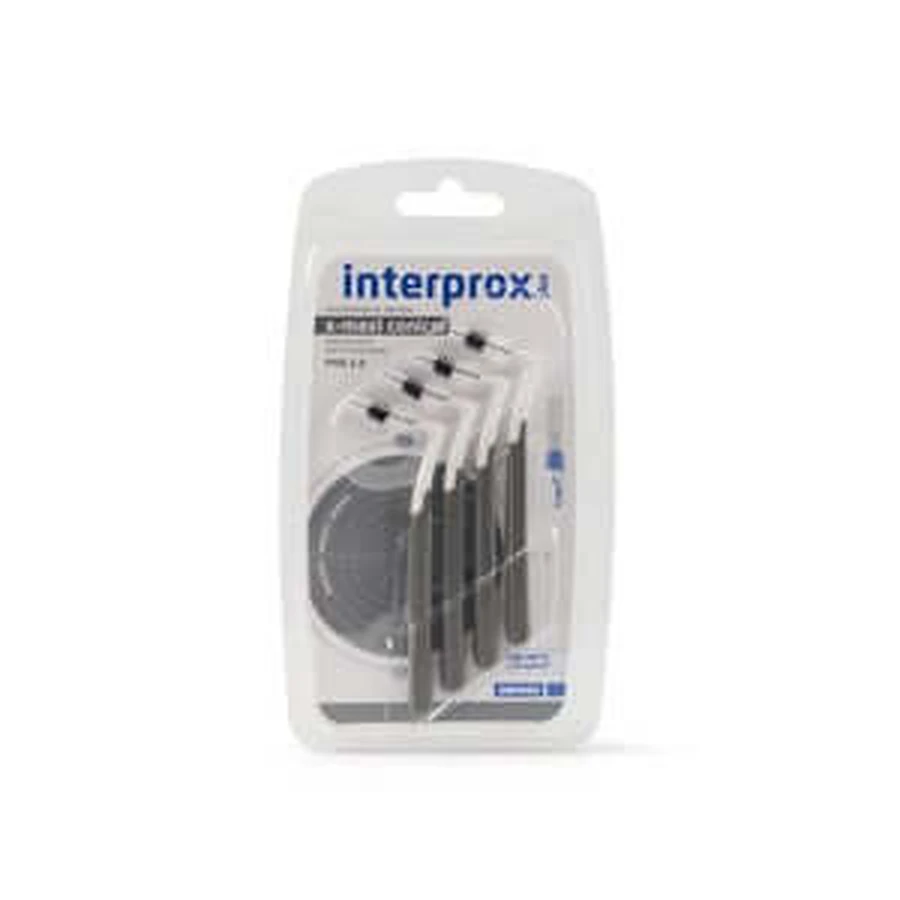 Interprox Plus X-maxi Conische Grijze Interdentale rager. 4 stuks