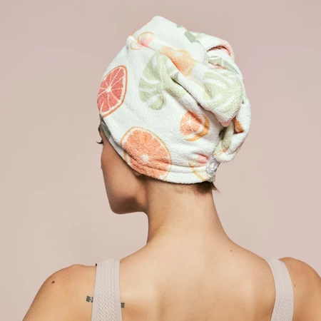 Hair towel with button Bikini Martini, Meloni Care