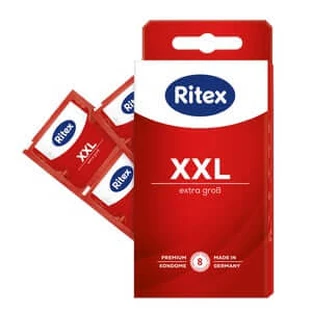 "XXL" Extra Grande, preservativos muy elásticos para tallas grandes (8 preservativos) 8 uds.