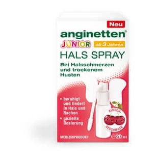 Anginetten keelspray junior vanaf 3 jaar 20 ml