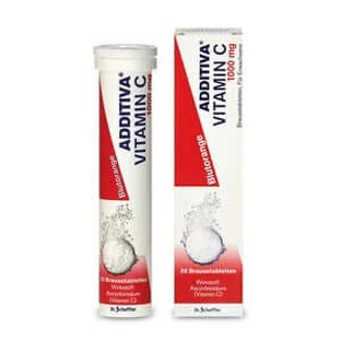 Additiva Vitamin C Blood Orange Effervescent Tablets 20 St
