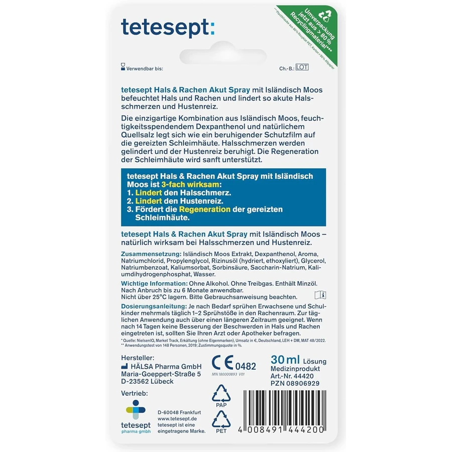 Tetesept Gola e Gola Spray 30 ml