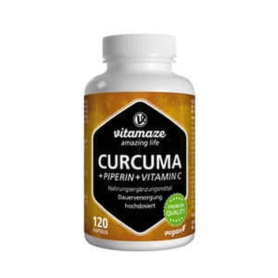 Vitamaze Curcuma + Piperine +Vitamine C vegan 120 St
