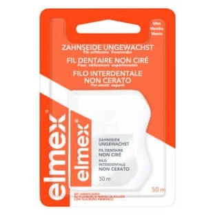 elmex dental floss unwaxed, 50 m 50 m