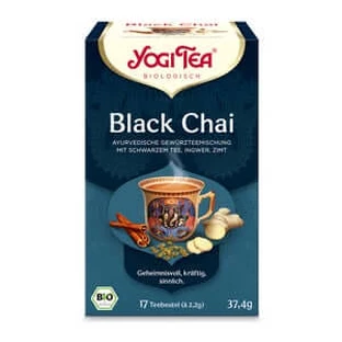 YOGI TEA, Black Chai, thé biologique aux herbes et aux épices 17X2,2 g