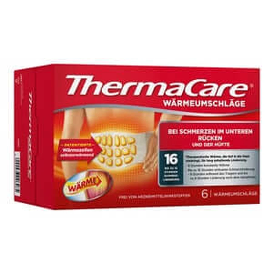 ThermaCare warmte kompressen voor rugpijn 6 stuks.