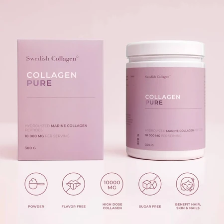 Puur Collageen Hydrolisaat Poeder 10.000 mg, 300 g, Zweeds Collageen