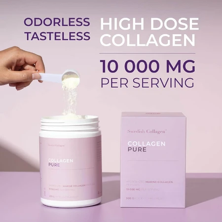 Puur Collageen Hydrolisaat Poeder 10.000 mg, 300 g, Zweeds Collageen