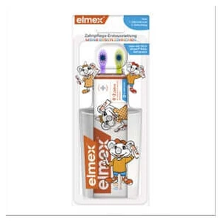 elmex baby dental care starter kit 1xcup + 1xtoothbrush + 1xtoothpaste 1 pc