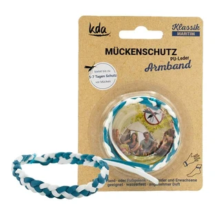 Mückenschutz Armband Pu-leder maritim KD 1 St