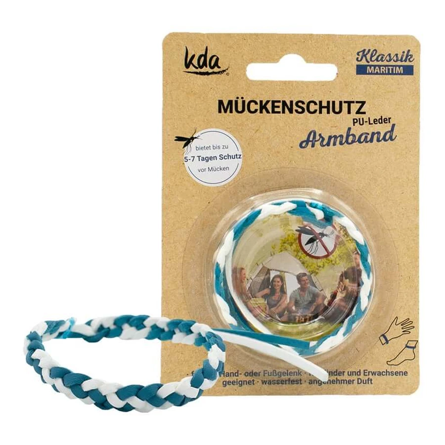 Mückenschutz Armband Pu-leder maritim KD 1 St