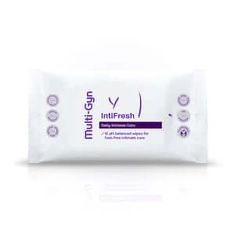 Multi-Gyn IntiFresh intieme doekjes 12 stuks.