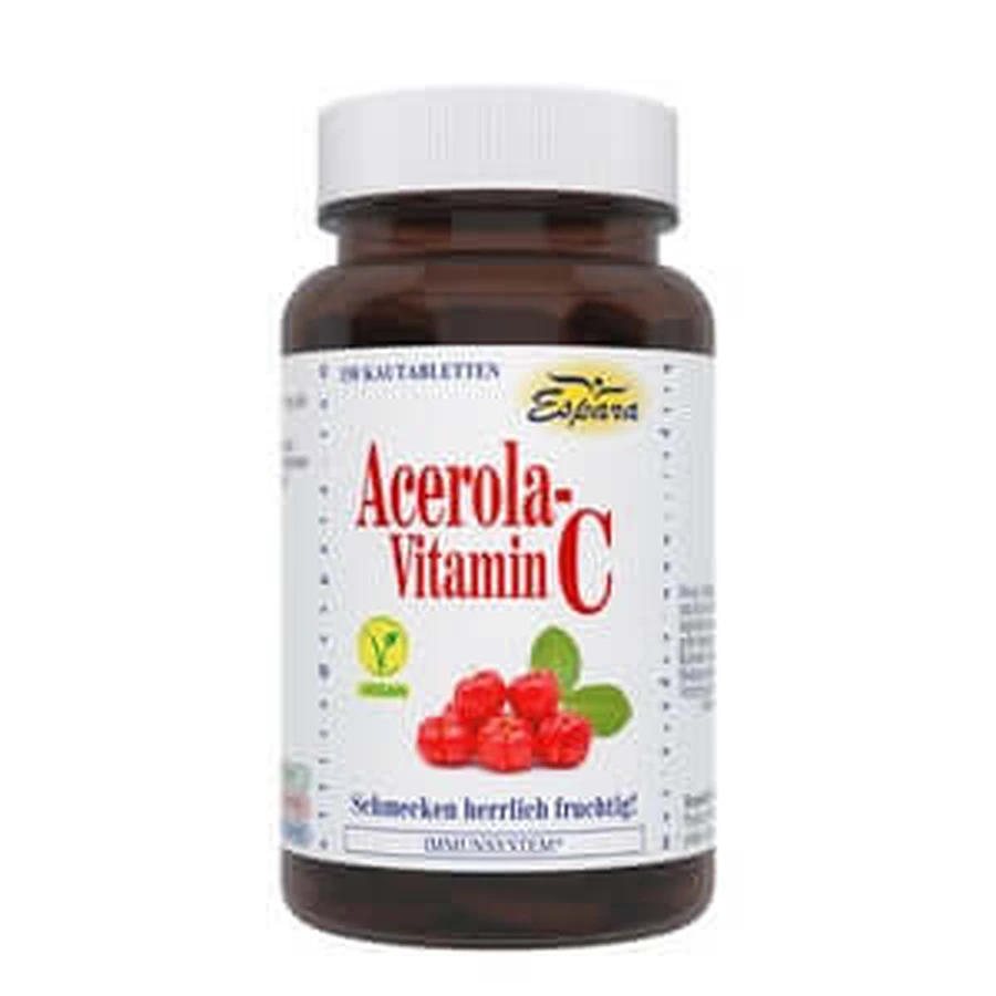Acerola Vitamin C Chewable Tablets 60 Capsules