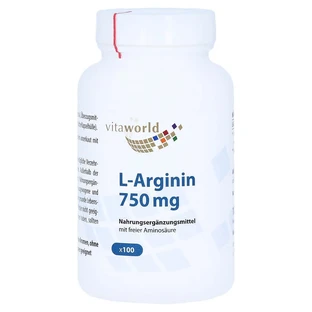 Arginine 750 mg gélules 100 pcs