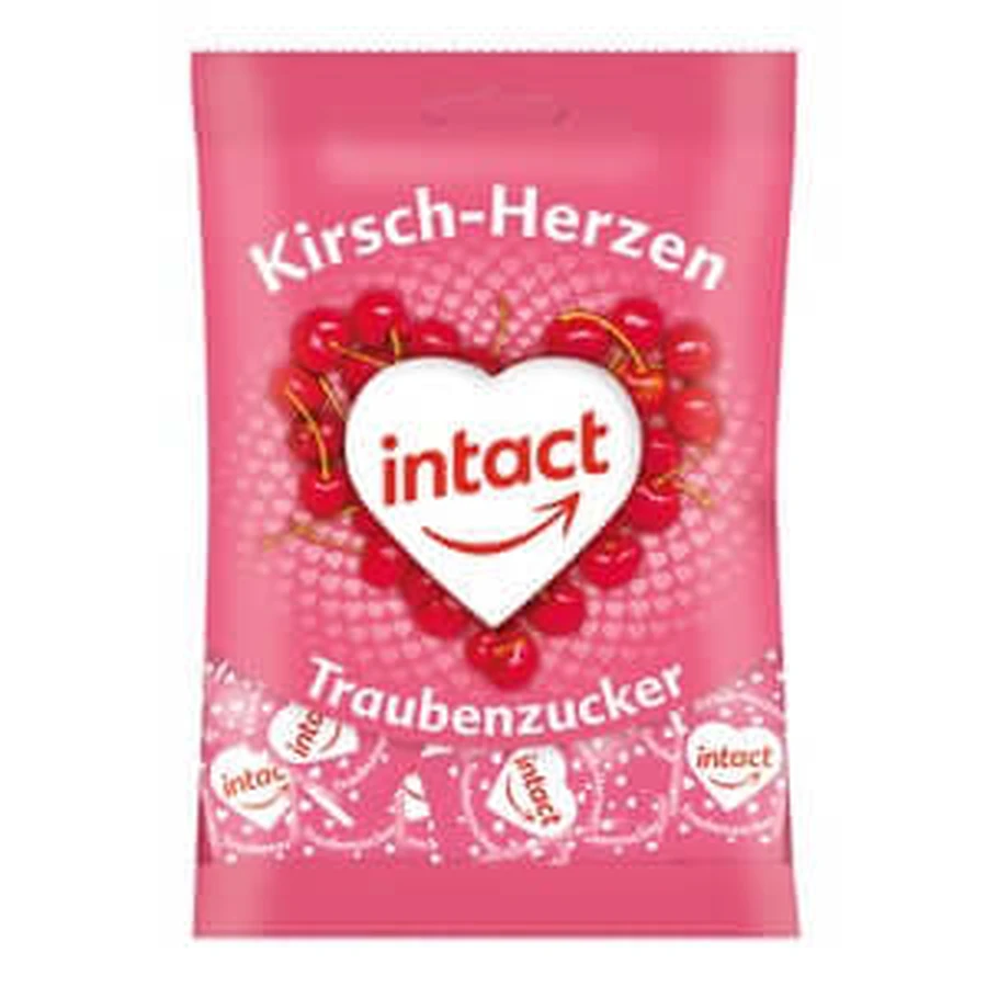Intact druivensuiker zakje hart 75 g