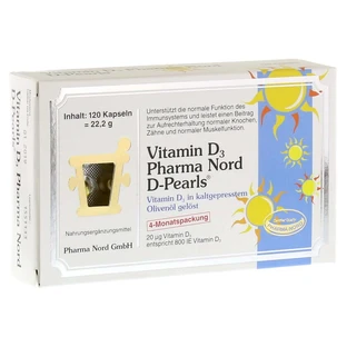Vitamine D3 Pharma Nord 20 µg Capsules 120 Capsules