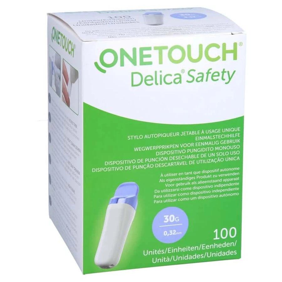 ONE Touch Delica Dispositif d'autopiqueur de sécurité à usage unique 100 pcs.