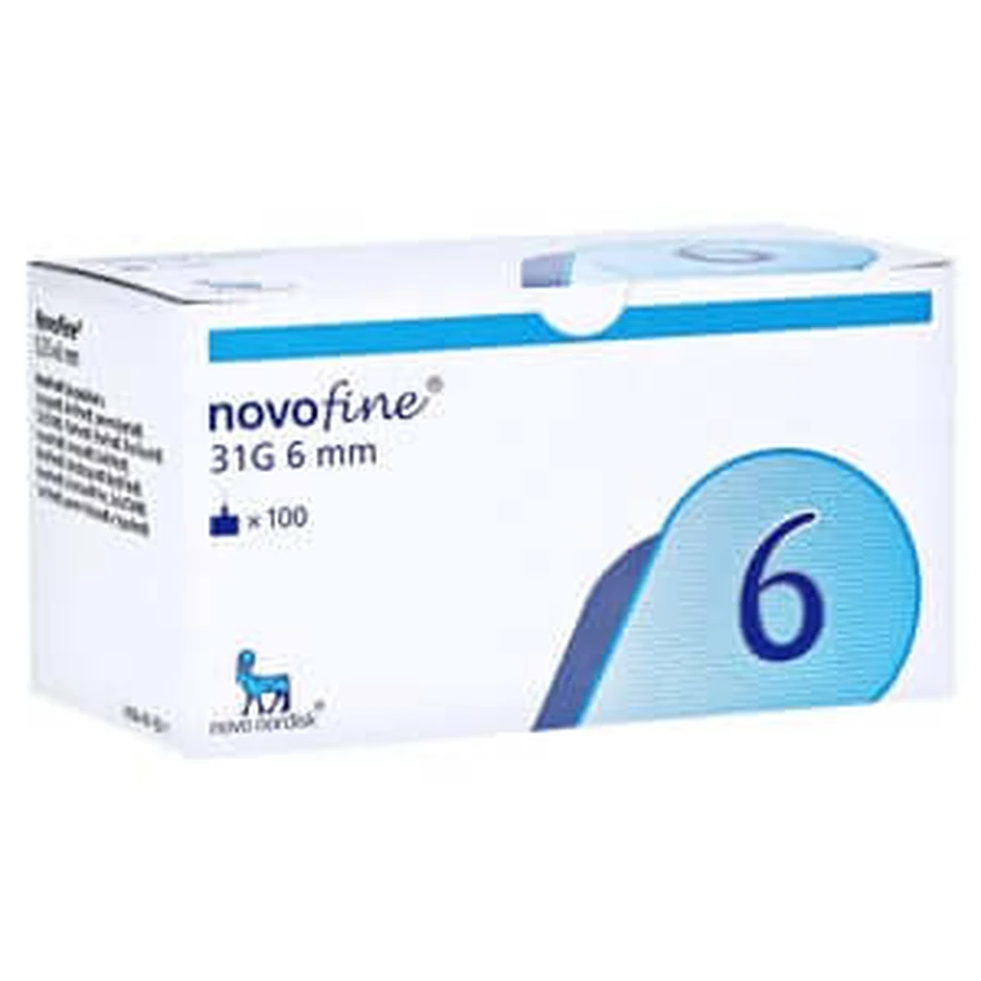 Novofine naalden 31 G 6 mm 100 stuks