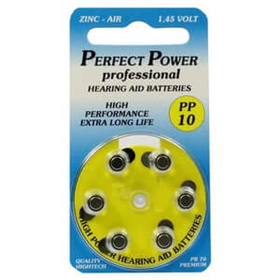 Batteries F.hearing aids Power PP10 6 pcs
