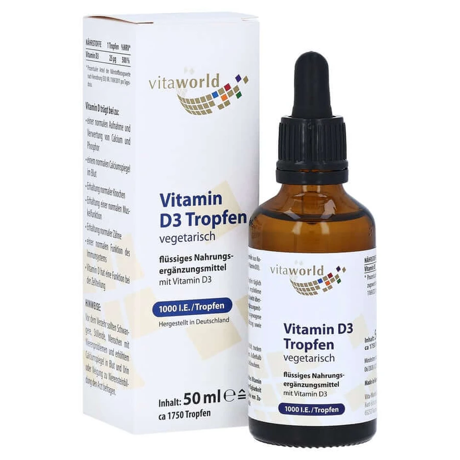 Vitamin D3 1000 I.U. per day drops 50 ml