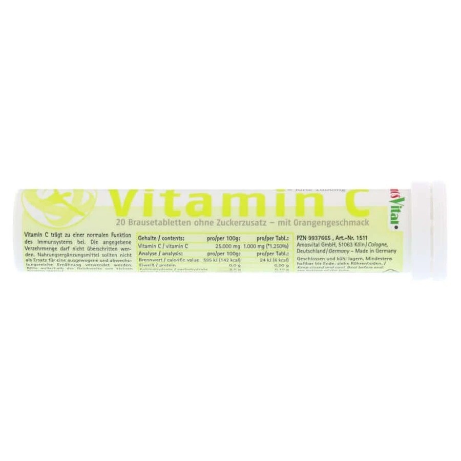 Vitamine C 1000 mg AmosVital bruistablet 20 St
