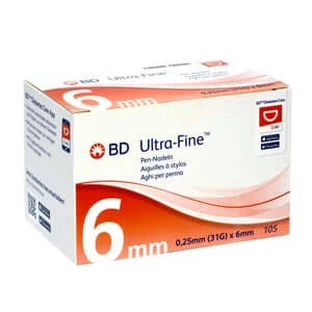BD Ultra-fine pen needles 6 mm 31 G 0.25 105 pcs