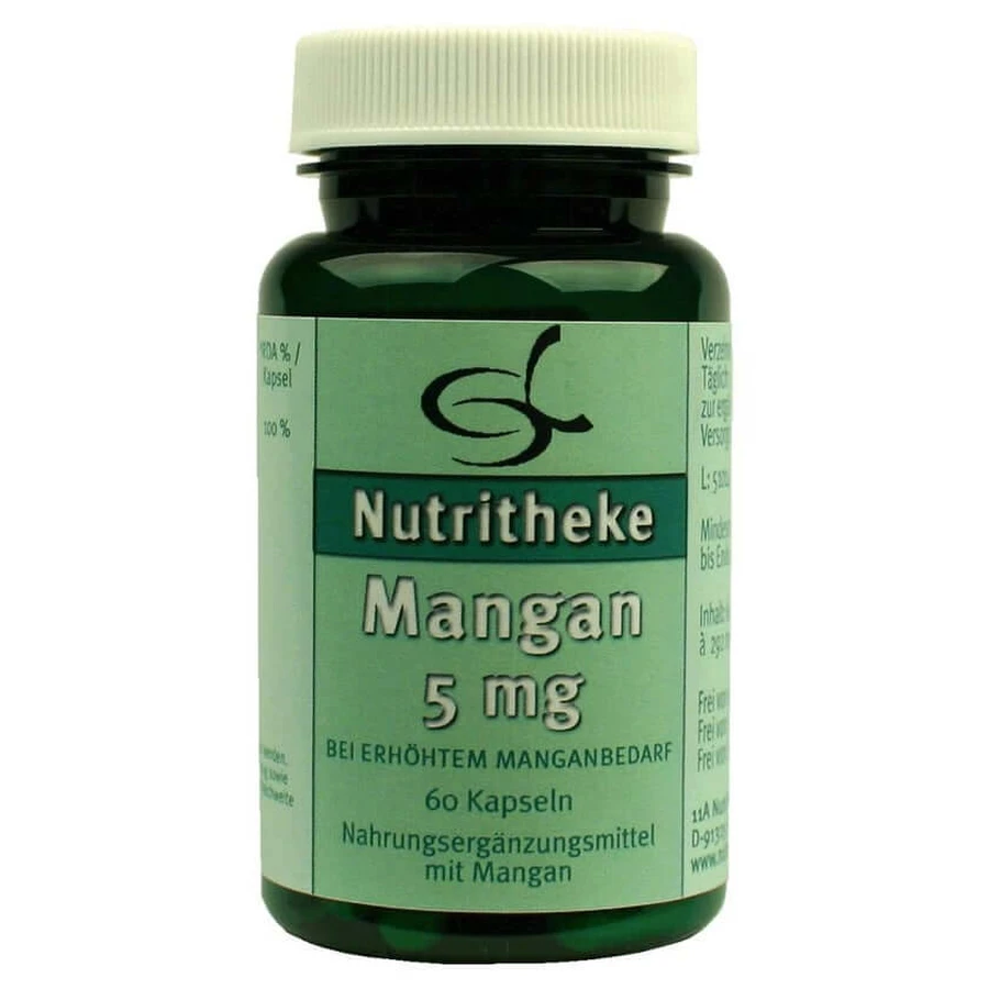 Manganese 5 mg capsules 60 Capsules
