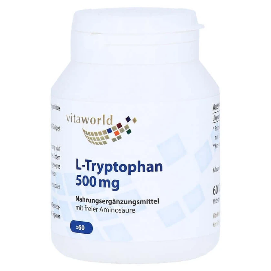 L-triptófano 500 mg cápsulas 60 Cápsulas