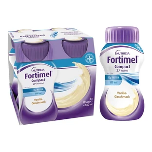 Fortimel Compact 2.4 kcal/ml Drinking Food Vanilla 4X125 ml