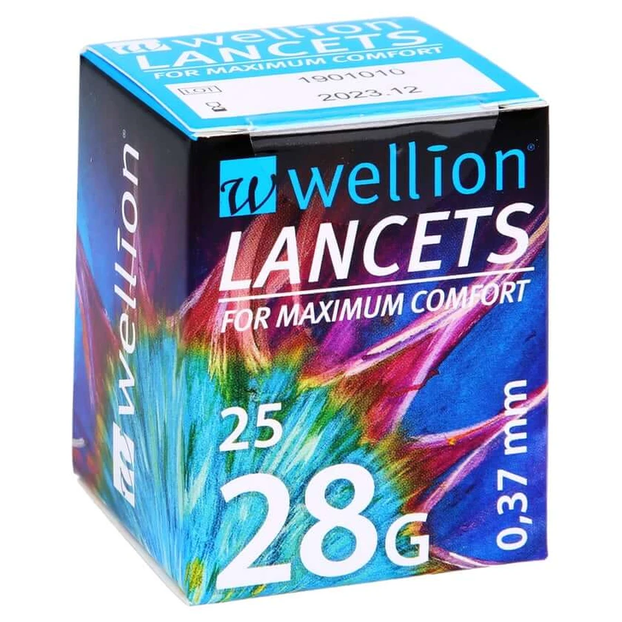 Wellion lancets 28 G 0.37 mm 25 pcs