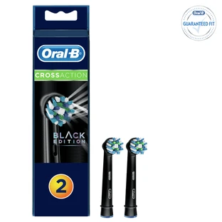 Cepillo de Dientes Eléctrico Cross Action Black Edition, 2 pcs, Oral-B