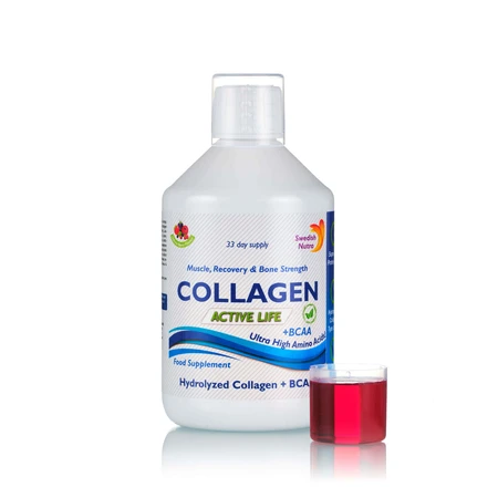 Collagen Fluid Hydrolysate Type 1, 2 and 3 Active Life 5000 mg, 500 ml, Swedish Nutra