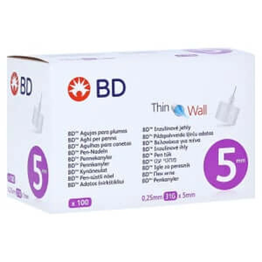 BD pennaalden 0,25x5 mm 100 stuks