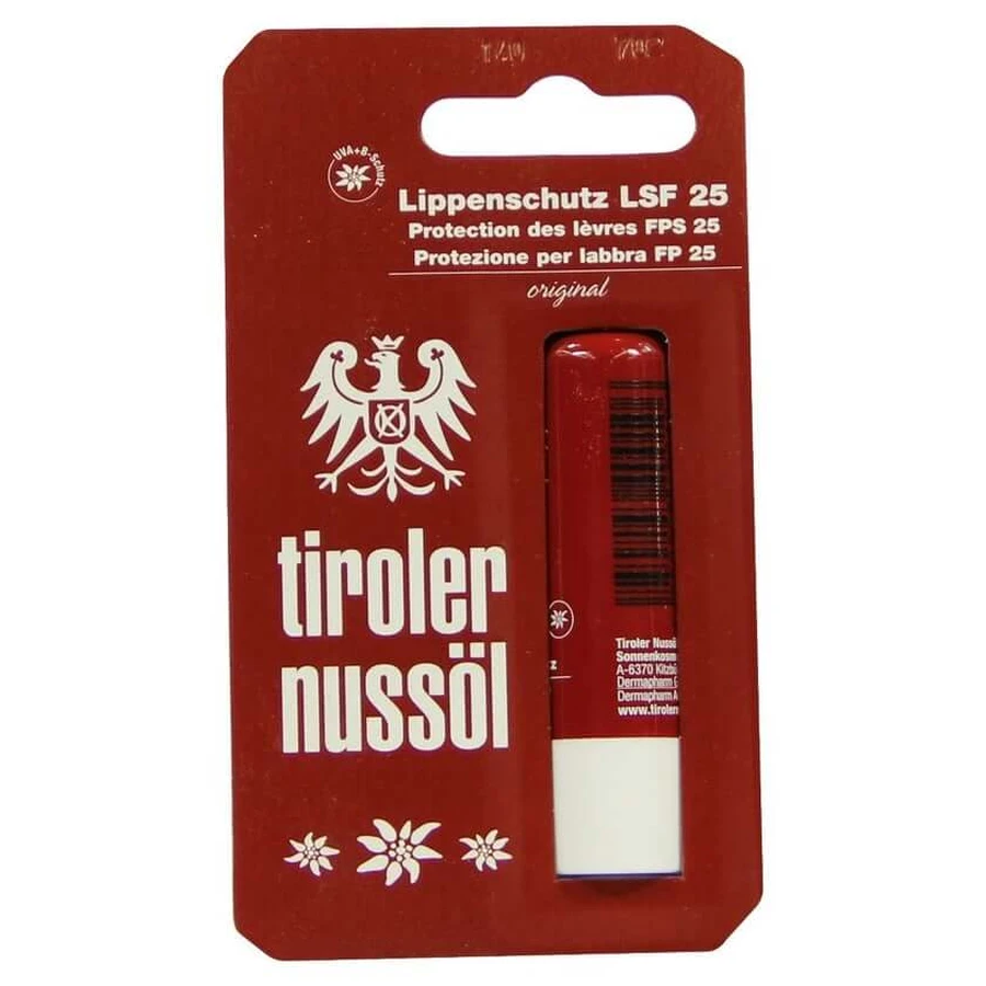 Tiroler Nussöl Original Protezione labbra SPF 25 4,8 g