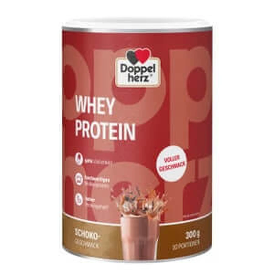 Double Heart Whey Protein Chocolate Flavor Powder 300 g
