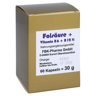 Folsäure+vitamin B6+b12 Komplex N Kapsel 60 St