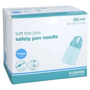Klinion Zachte Fijne Plus Veiligheidsnaald 30g 5mm 100 stuks