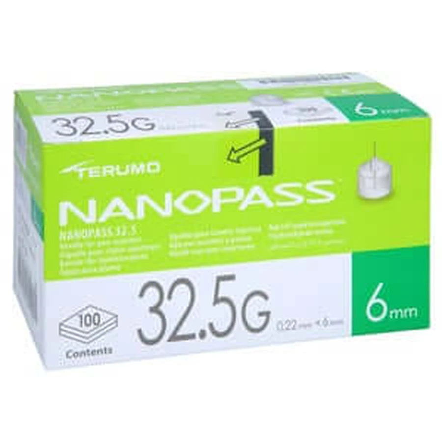 Nanopass 32,5 Pen canule 0,22x6 mm 100 st.