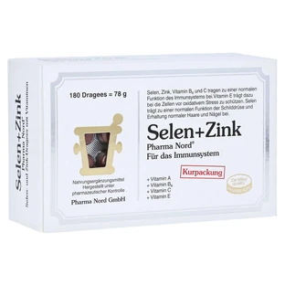 Selenium+zink Pharma Nord Dragees 180 St