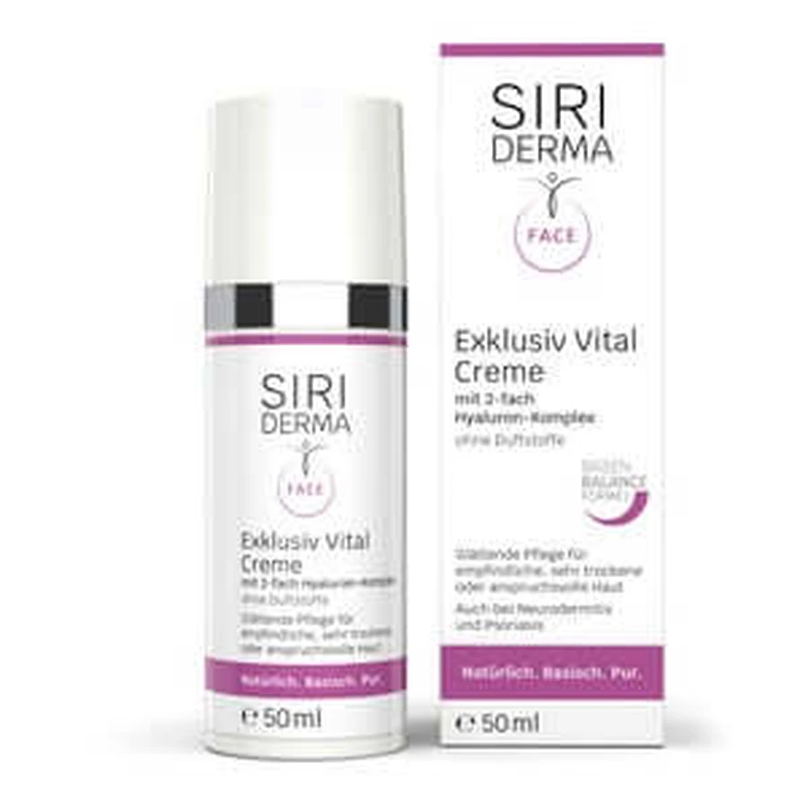 Siriderma Crema Vital Exclusiva sin perfume 50 ml