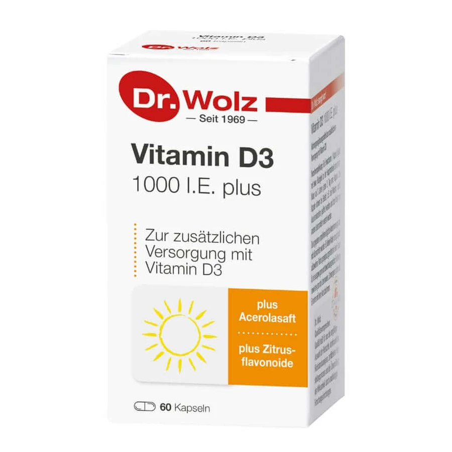 Vitamine D3 1.000 I.U. plus Dr.Wolz capsules 60 st.