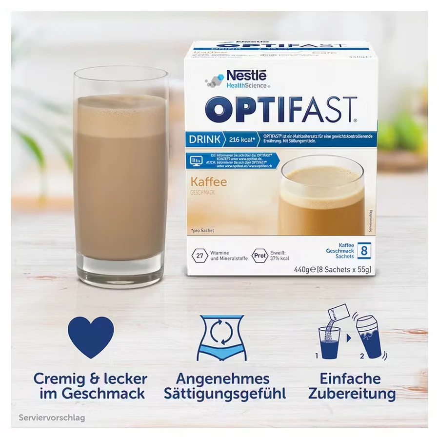 OPTIFAST Drink Kaffee 8X55 g