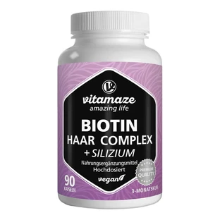 Biotine Haarvitaminen Complex hoge dosis +Silicium Capsules 90 Capsules