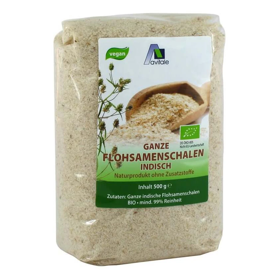 Avitale Psyllium husks Indian organic quality 500 g