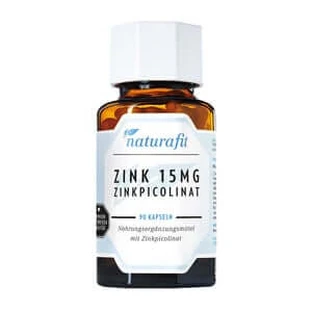 Naturafit Zinc 15 mg Zinc Picolinate Capsules 90 Capsules