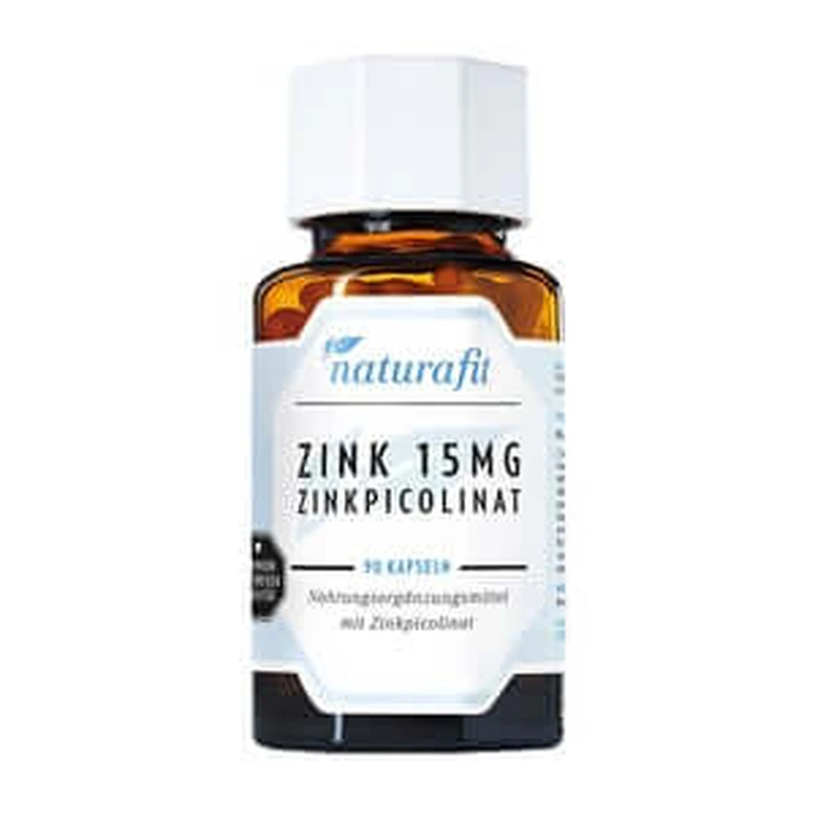 Naturafit Zinc 15 mg Zinc Picolinate Capsules 90 Capsules