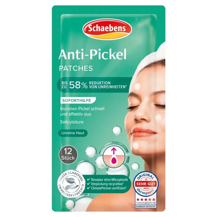 Schaebens Pure Skin Parches Anti-Espinillas 12 unid.